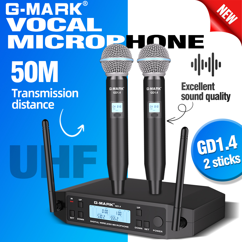 Shure Mic Sm7B - Microfone Sem Fio Profissional UHF G-MARK