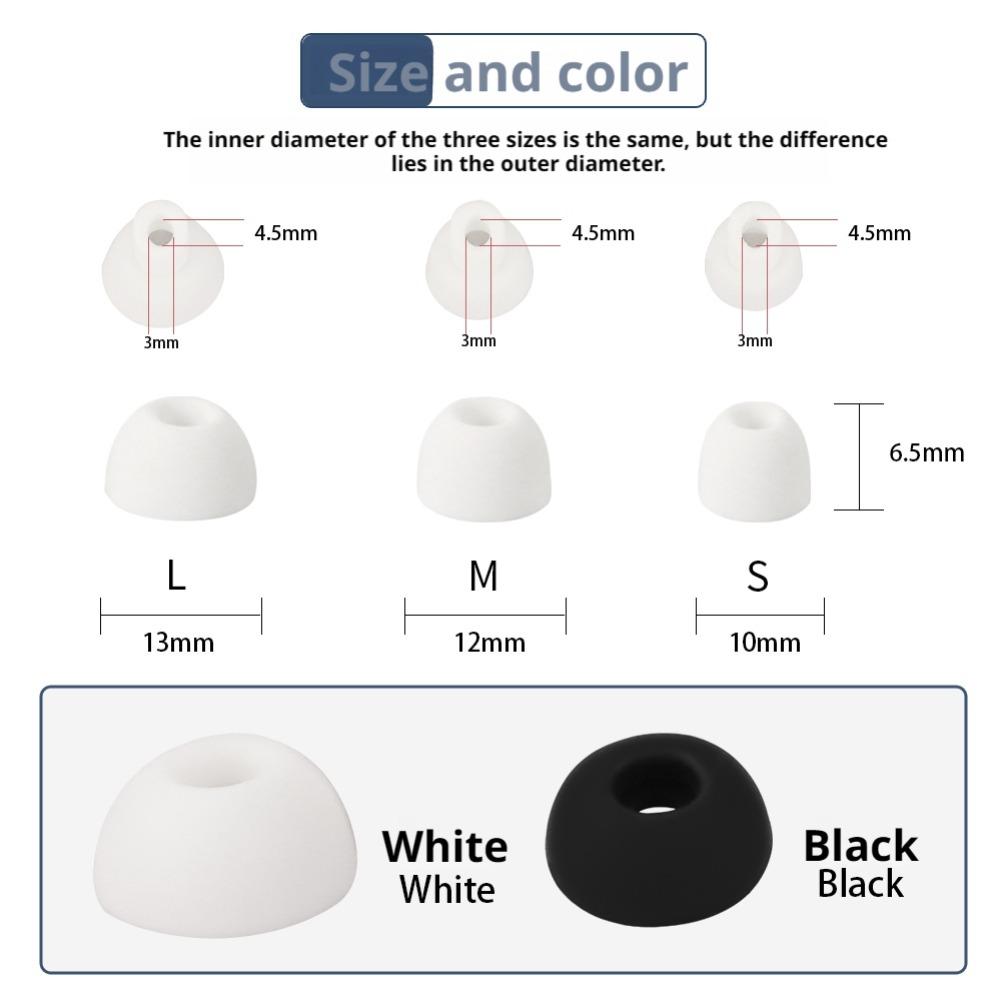 6 pçs/caixa (s + m + l) * 2 fo - Silicone Ear Tip Replacement avaliação e preço