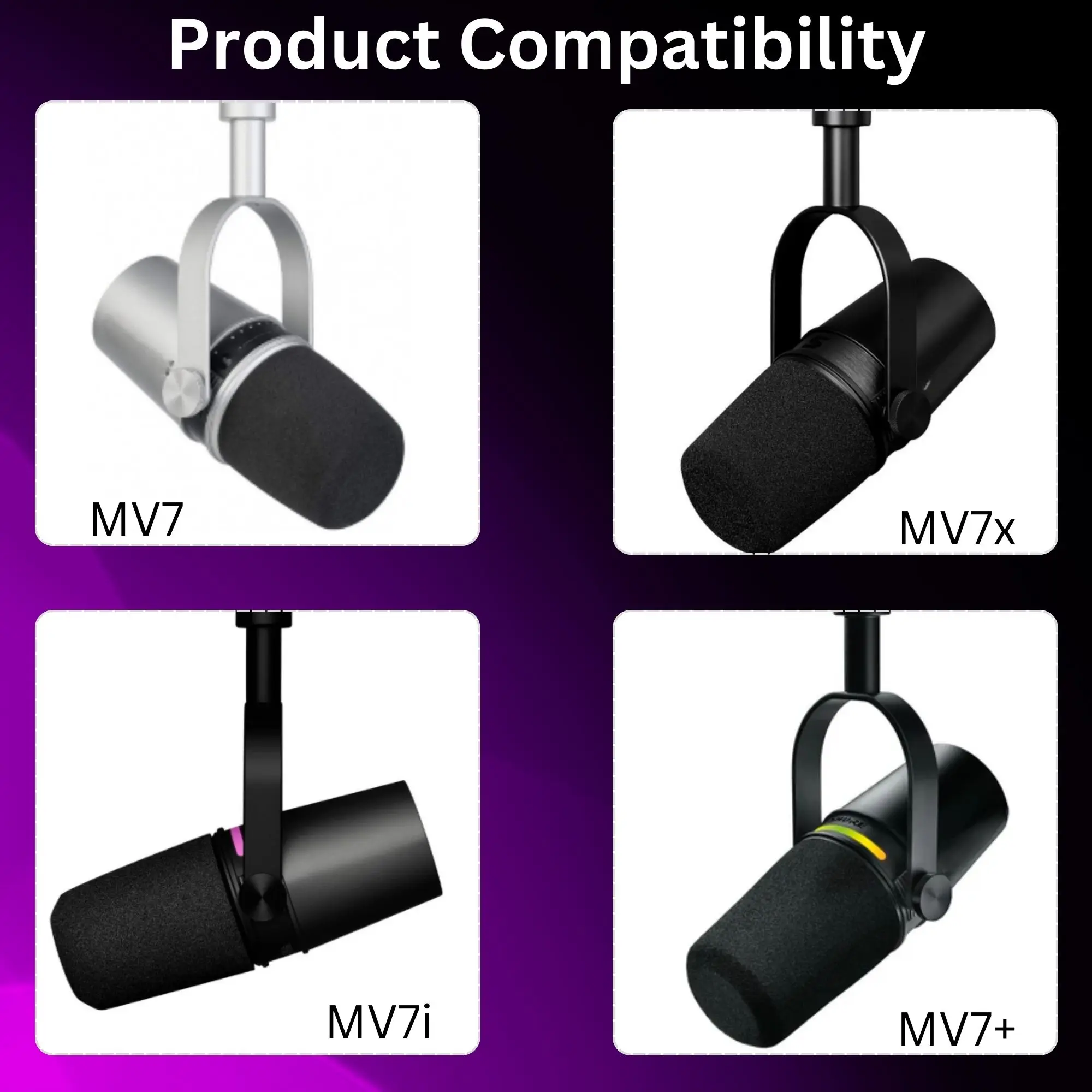 Espuma MV7 para Microfones Shu - Shure Mic Sm7B avaliação e preço