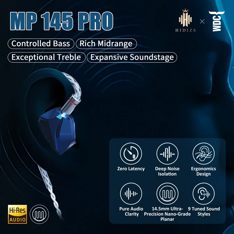 HIDIZS-IEMS MP145-PRO Monitore - In Ear Monitor Iem avaliação e preço